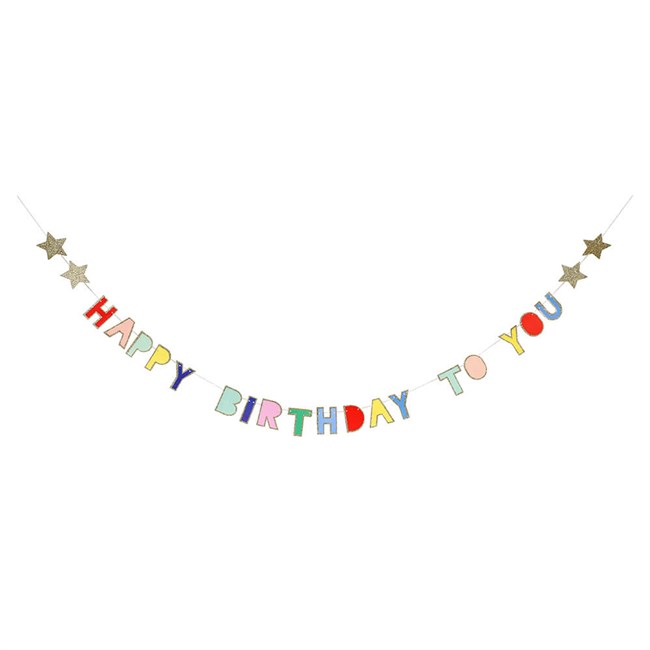 Meri Meri - Happy Birthday To You Mini Garland