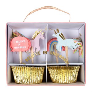 Meri Meri - I Believe In Unicorns Cupcake Kit - Unicorn Cupcake Kit