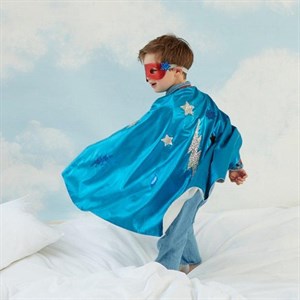 Mavi Super Kahraman Kostüm Gizden Gelenler