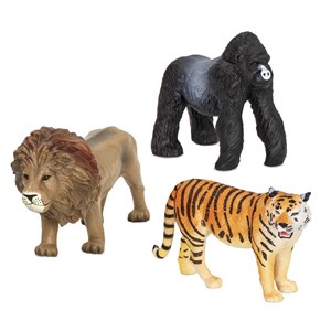 Terra Orman Hayvanları 3'lü Set Aslan,Kaplan ve Goril Gizden Gelenler